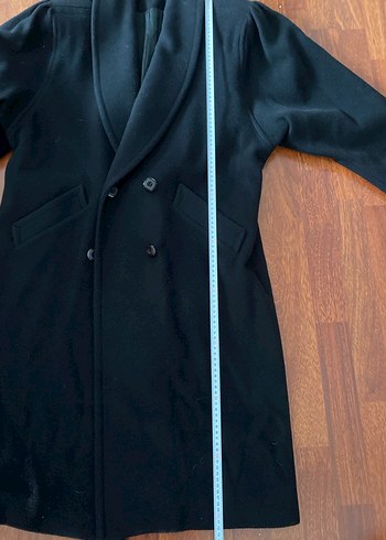 Siyah Düğmeli Uzun Kaban - Görsel 6