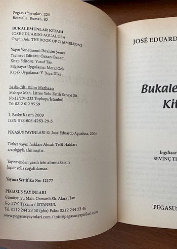 Bukalemunlar Kitabı - José Eduardo Agualusa