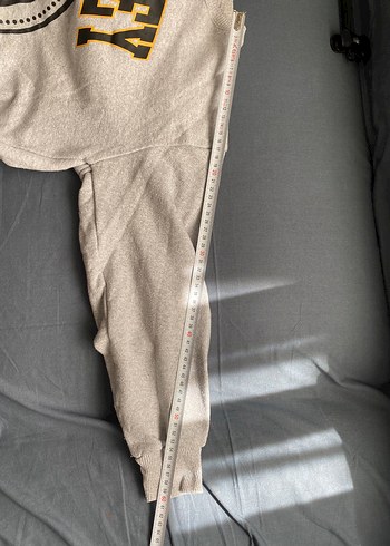 Gri Baskılı Kadın Sweatshirt - Görsel 4