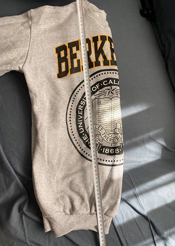 Gri Baskılı Kadın Sweatshirt - Görsel 6