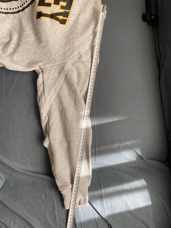 Gri  Baskılı Kadın Sweatshirt - Görsel 4