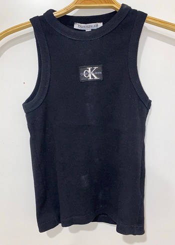 Calvin Klein Replika Siyah Kolsuz Crop Top