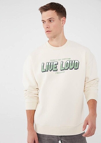 Mavi Erkek Oversize Sweatshirt XXL Beden