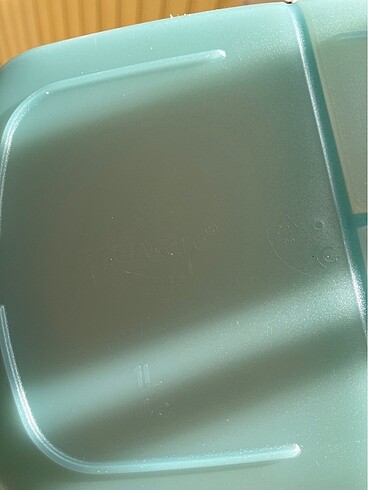  Beden Tupperware mikrodalga beslenme kabı 1lt