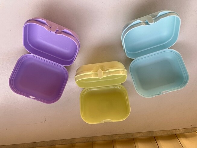  Beden Tupperware 3lü saklama kabı