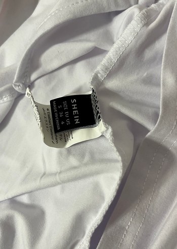 Beyaz mini elbise - Görsel 2