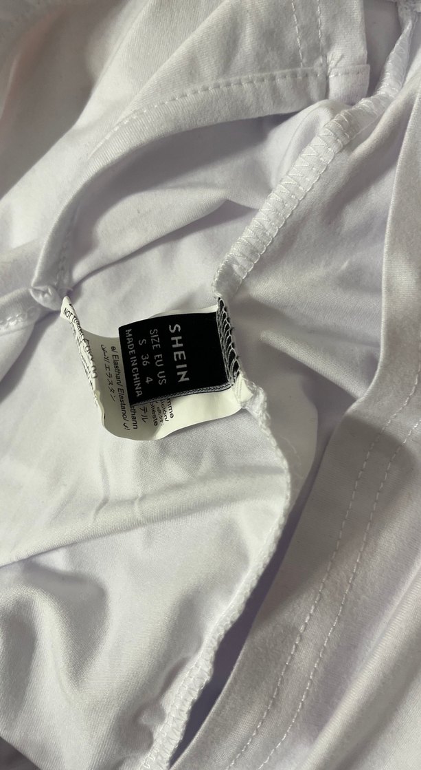 Beyaz mini elbise - Görsel 2