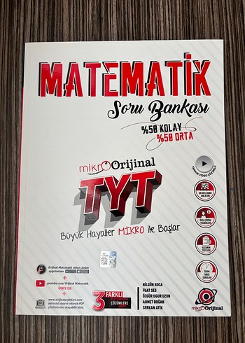 Mikro Orijinal TYT Matematik Soru Bankası