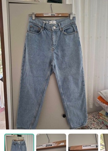 Mango Acik Mavi Rahat Kesim Denim Jean