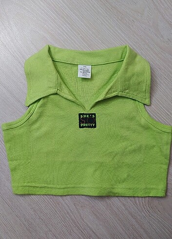 yeşil crop top 