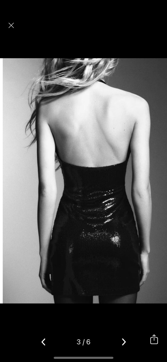 Dantel Detaylı Siyah Deri Mini Elbise - Görsel 3