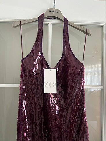 Zara payet elbise