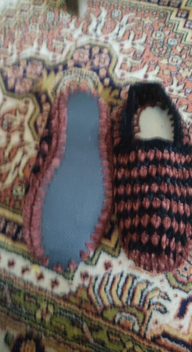 Diger Erkek Örgü Ev Terliği Renkli - Görsel 3