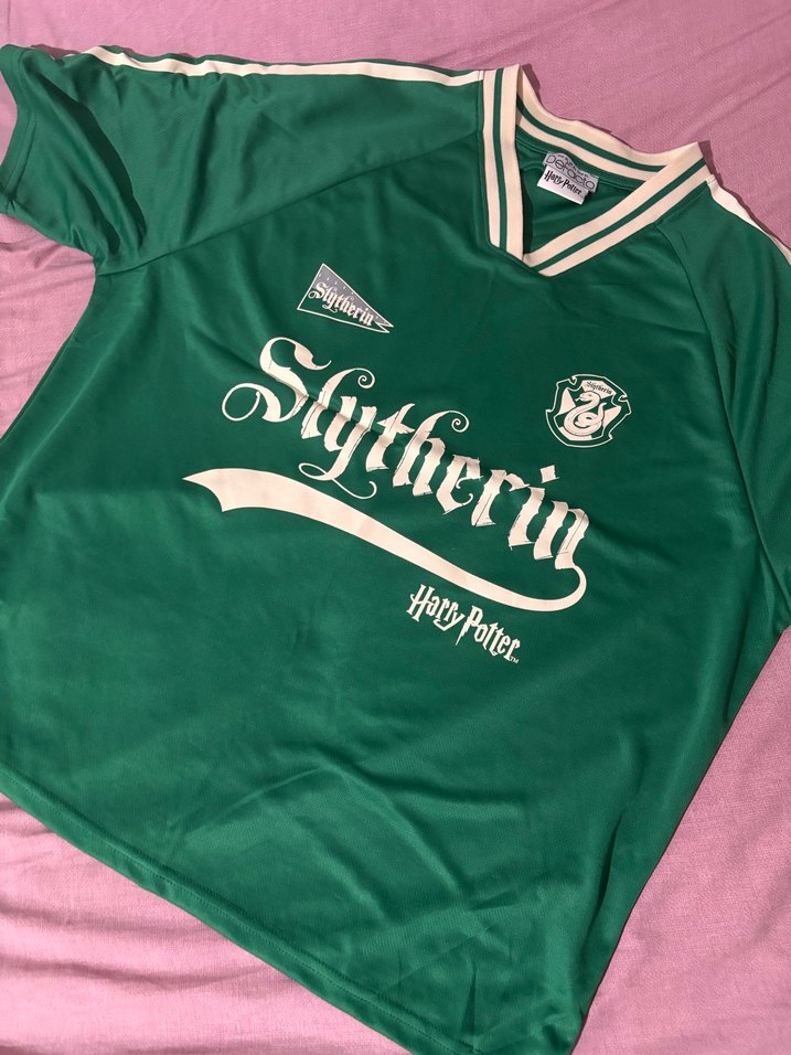 Slytherin Yeşil V Yaka Tişört - Görsel 3