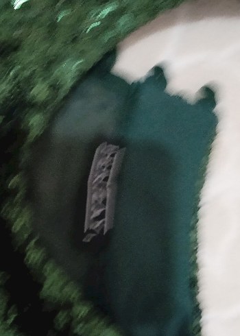 Yeşil Parlak Pul Payetli Uzun Abiye Elbise - Görsel 7