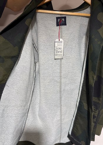 Gri Kamuflaj Kapüşonlu Erkek Ceket - Görsel 5