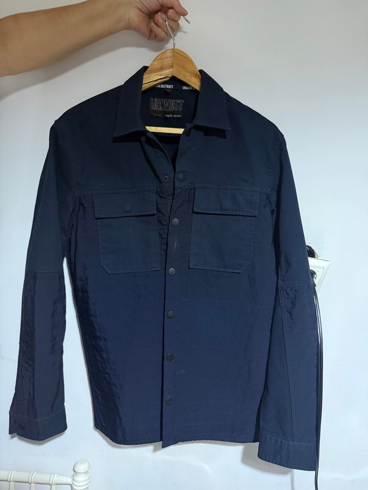 Erkek Lacivert Denim Gömlek - Görsel 3