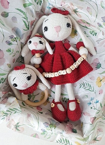 Beden Renk AMİGURUMİ TAVŞAN SET