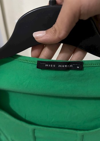 m Beden Yeşil Kısa Kollu Crop Top