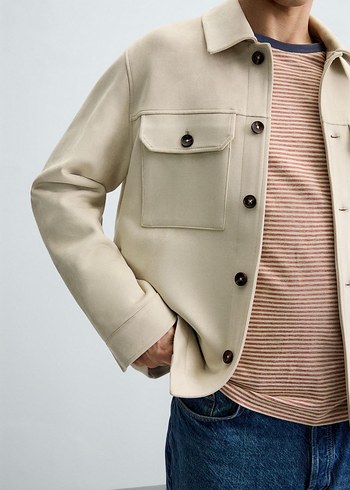 Zara Bej Düğmeli Erkek Ceket - Görsel 3