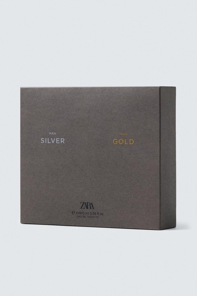 Zara Man Silver ve Gold Parfüm Seti - Görsel 2