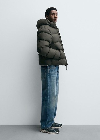 ZARA SU GEÇİRMEZ KAPÜŞONLU ŞİŞME MONT - Görsel 3