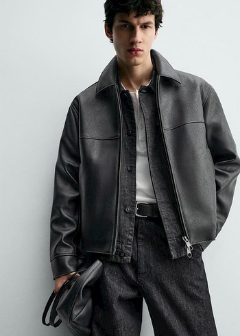 ZARA ORİJİNAL SUNİ DERİ CEKET - Görsel 2