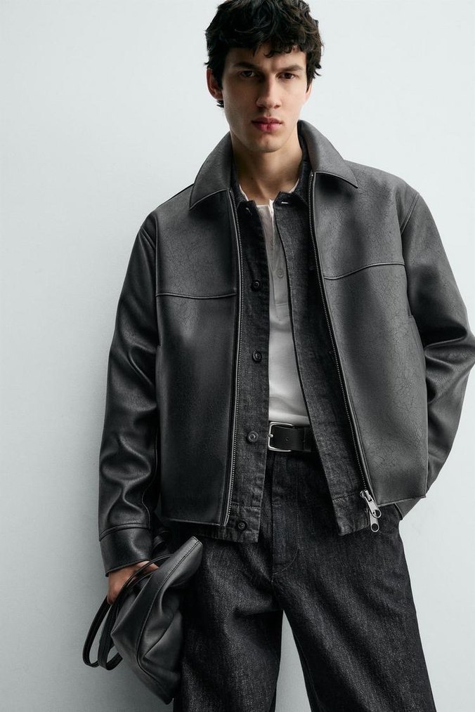 ZARA ORİJİNAL SUNİ DERİ CEKET - Görsel 2