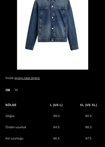 ZARA ORİJİNAL KOT CEKET - Görsel 8