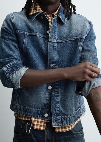 ZARA ORİJİNAL KOT CEKET - Görsel 3