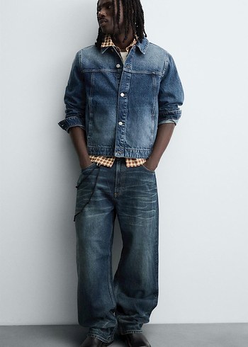 ZARA ORİJİNAL KOT CEKET - Görsel 5