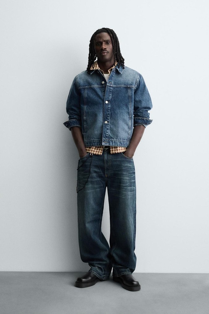 ZARA ORİJİNAL KOT CEKET - Görsel 2