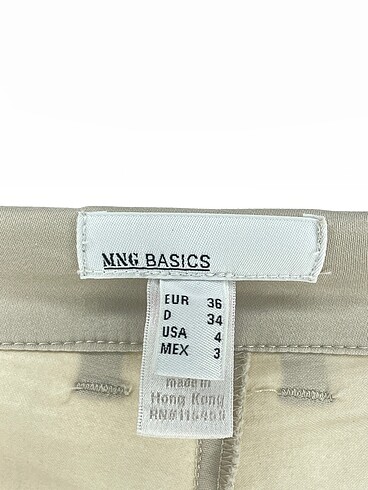 36 Beden ten rengi Renk Mango Kumaş Pantolon %70 İndirimli.