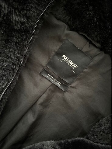 Pull and Bear Pull and Bear Kapşonlu Kürk Ceket