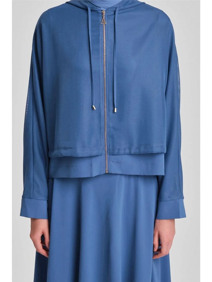 Armine Kapüşonlu, Salaş Kesim, Mavi Kadın etekli takım - Görsel 2