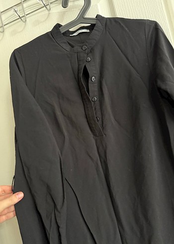 Armine Uzun Kollu Siyah Uzun Elbise - Görsel 4