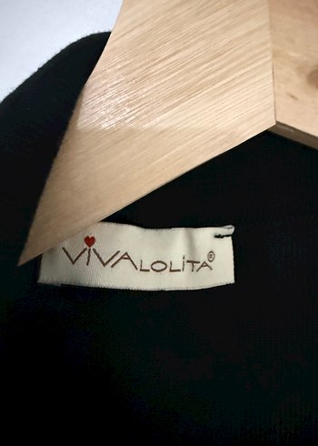 Düğmeli Siyah Uzun merserize pardesü - Görsel 3