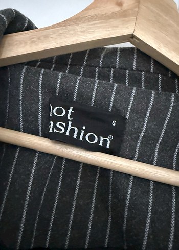 Çizgili Uzun Kışlık Kaban - Görsel 4