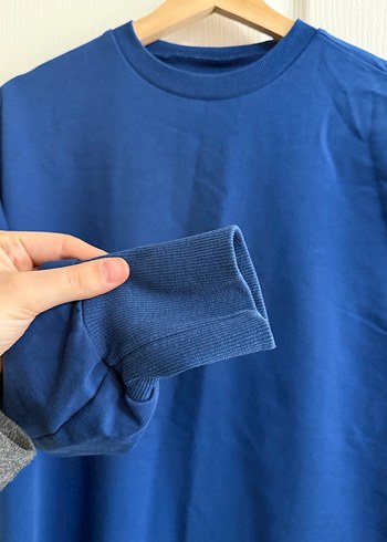 Kadın Lacivert Uzun Kollu Uzun Elbise - Görsel 3