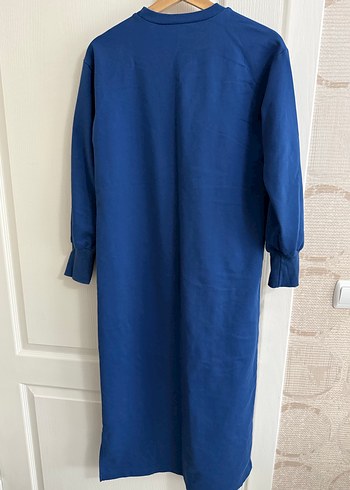 Kadın Lacivert Uzun Kollu Uzun Elbise - Görsel 2