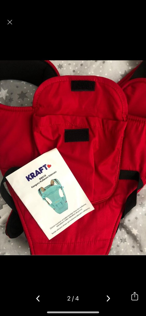 Kırmızı KRAFTA Bebek Taşıyıcı - Görsel 3