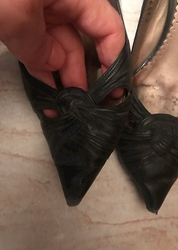 Derimod Siyah Tarz Stiletto Topuklu Kadın Ayakkabı