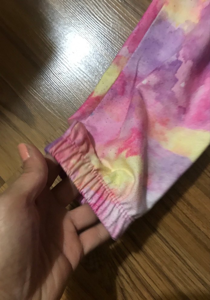 Kızlar için Çok Renkli Kapüşonlu Batik Eşofman Takımı - Görsel 2