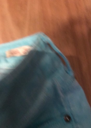 38 Beden turkuaz Renk Turkuaz mavi Midi Boy Dar Kesim Denim Kot