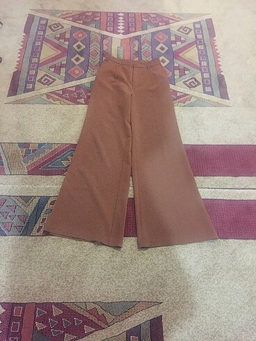 Taba, yüksek bel bol paça pantolon