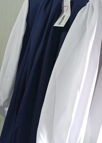 l Beden Mavi Uzun Kollu Regular Fit Tunik