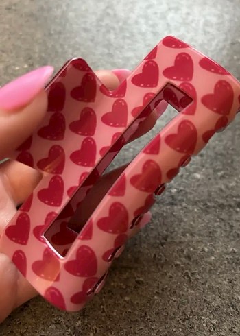 Kalpli Pembe Tokalı Saç Tokası