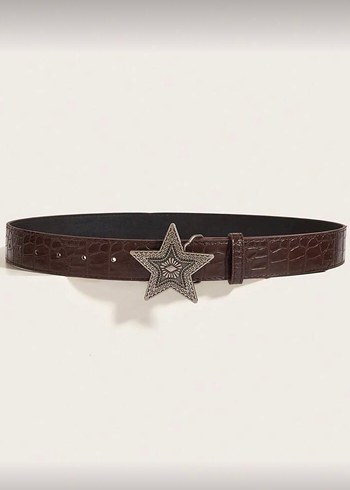 Kahverengi Yıldız Kemer - Görsel 3