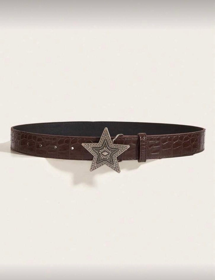 Kahverengi Yıldız Kemer - Görsel 3