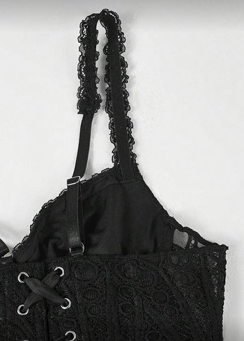 Siyah Dantel Büstiyer - Görsel 4